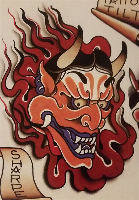 japanese demon tattoo|traditional japanese oni blackout tattoos.